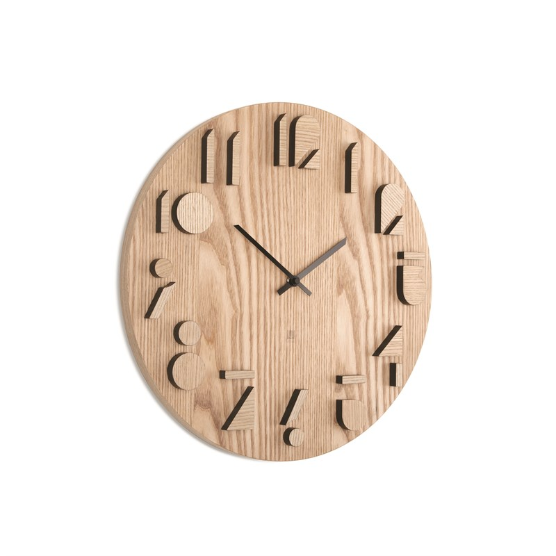 Nástenné hodiny SHADOW 41,3 cm drevo, Umbra
