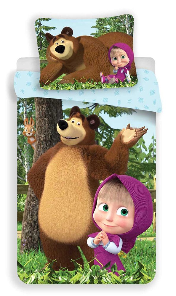 Detské posteľné obliečky Máša a Medveď Forest