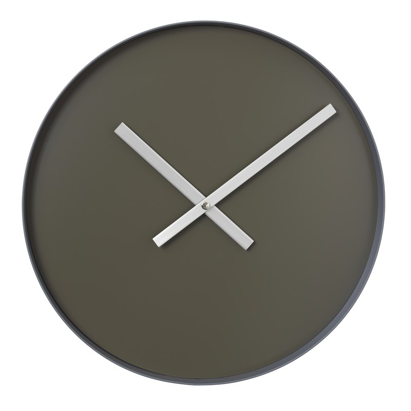 Nástenné hodiny RIM veľké tmavo šedé, P. 40,5 cm, V. 4 cm, Blomus