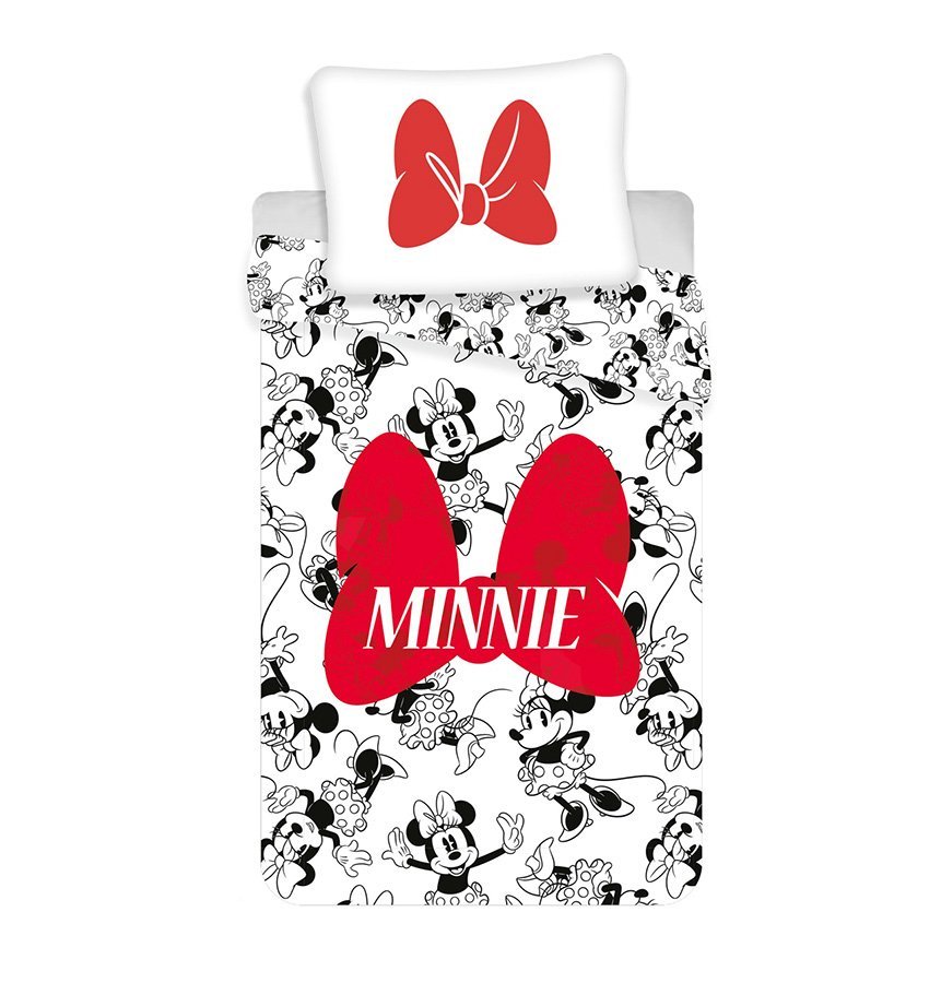 Detské posteľné obliečky Minnie red bow