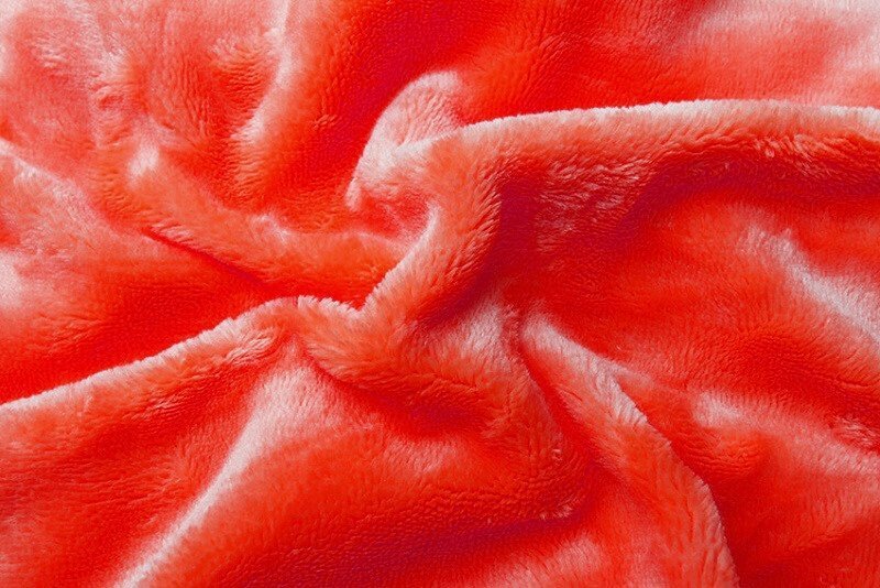 Posteľné prestieradlo Mikroflanel oranžovo červená
