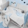 5-dielne posteľné obliečky Belisima Lovely Puppy 100/135 modré