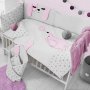 5-dielne posteľné obliečky Belisima Lovely Puppy 100/135 ružové