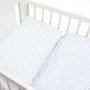 2-dielne posteľné obliečky New Baby 90/120 cm biele sivé hviezdičky