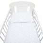 3-dielne posteľné obliečky New Baby 90/120 cm biele sivé hviezdičky