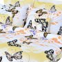 Bavlnené posteľné návliečky Motýľ žltý