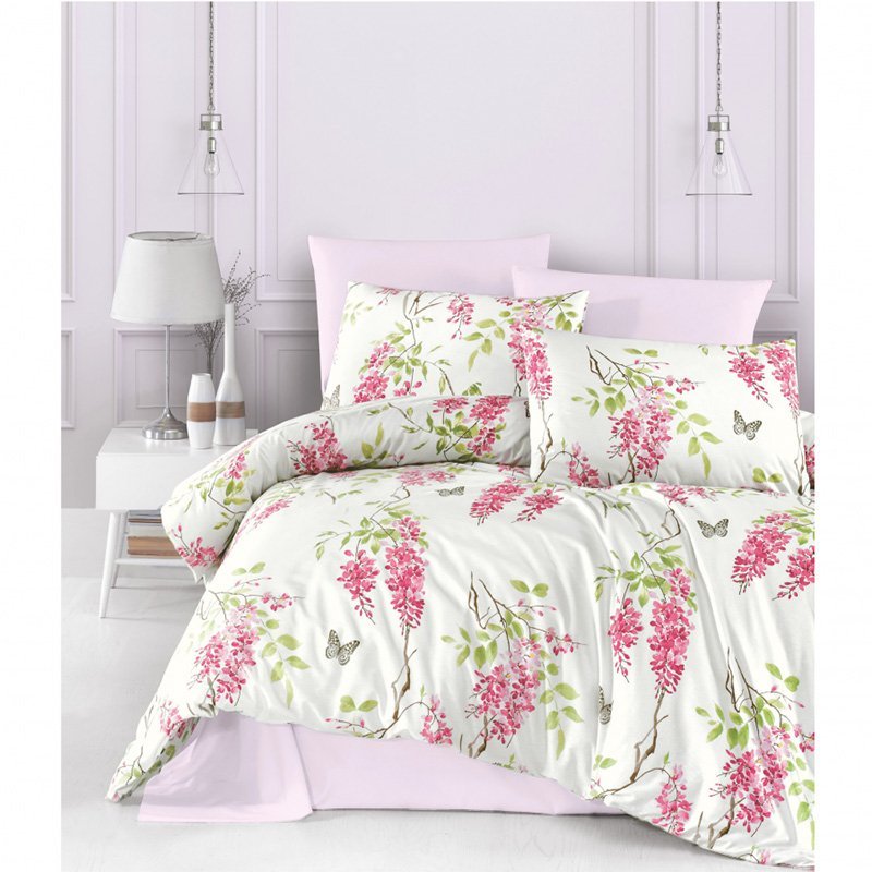 Bavlnené posteľné návliečky Fresha ružová