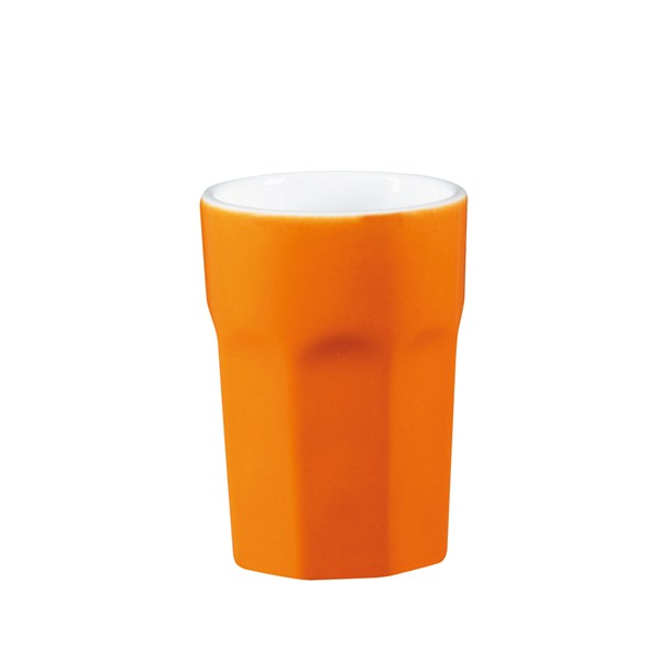Hrnček na espreso 100 ml V:8 cm z keramiky v bielo oranžovej farbe, ASA Selection