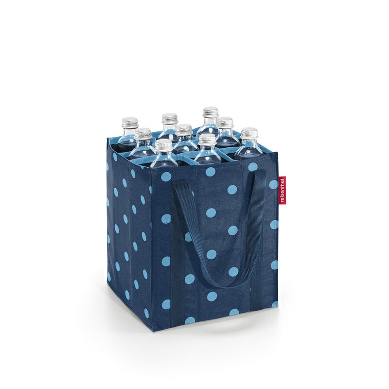 Taška na flaše Bottlebag mixed dots blue , 24x24xV.28 cm , Reisenthel