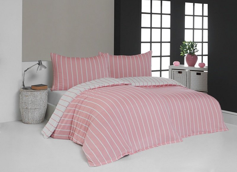 Jersey posteľné obliečky Anita pink