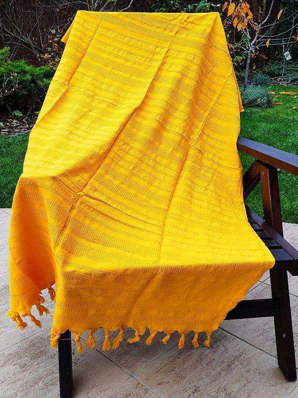 Plážová osuška Sevgi žltá (sari)