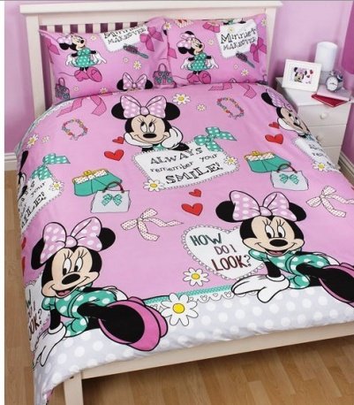 MINNIE MOUSE ´DOUBLE´ - POSTELNÉ OBLIEČKY NA DVOJPOSTEĽ (4741)