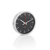 Nástenné nerezové hodiny ERA 30x5,5 cm čierne, Blomus