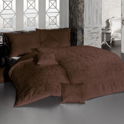 DAMAŠKOVÉ návliečky LOLITA hnedá