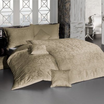 DAMAŠKOVÉ návliečky LOLITA svetlo hnedá