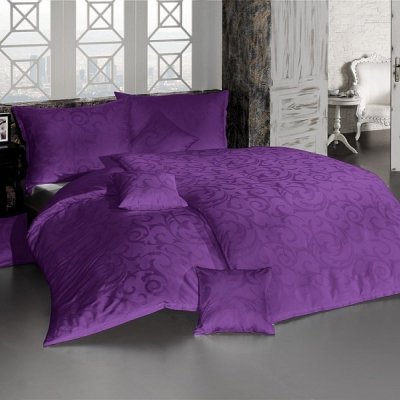 DAMAŠKOVÉ návliečky LOLITA tmavo fialová
