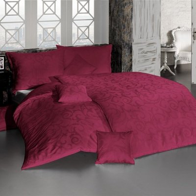 DAMAŠKOVÉ návliečky LOLITA bordo