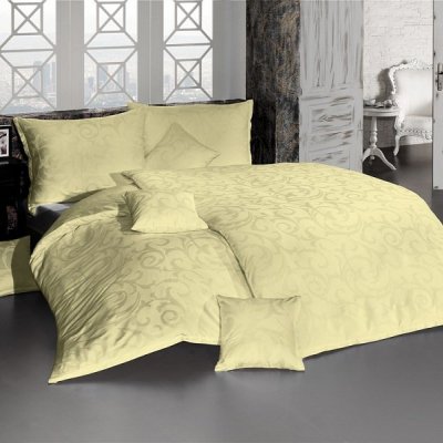 DAMAŠKOVÉ obliečky LOLITA svetlo žltá