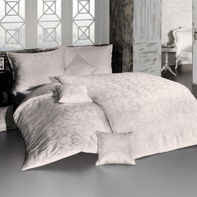 DAMAŠKOVÉ návliečky LOLITA púdrová