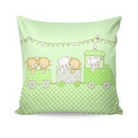 Detský návlek ROZPRÁVKOVÝ VLÁČIK ZELENÝ