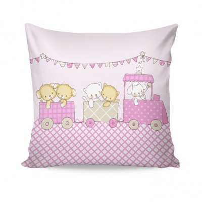 Detský návlek ROZPRÁVKOVÝ VLÁČIK RUŽOVÝ