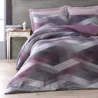 Saténové obliečky HELIX FIALOVÁ issimo Home