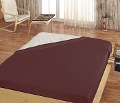 PRESTIERADLO JERSEY S ELASTANOM TMAVO HNEDOČOKOLÁDOVÁ