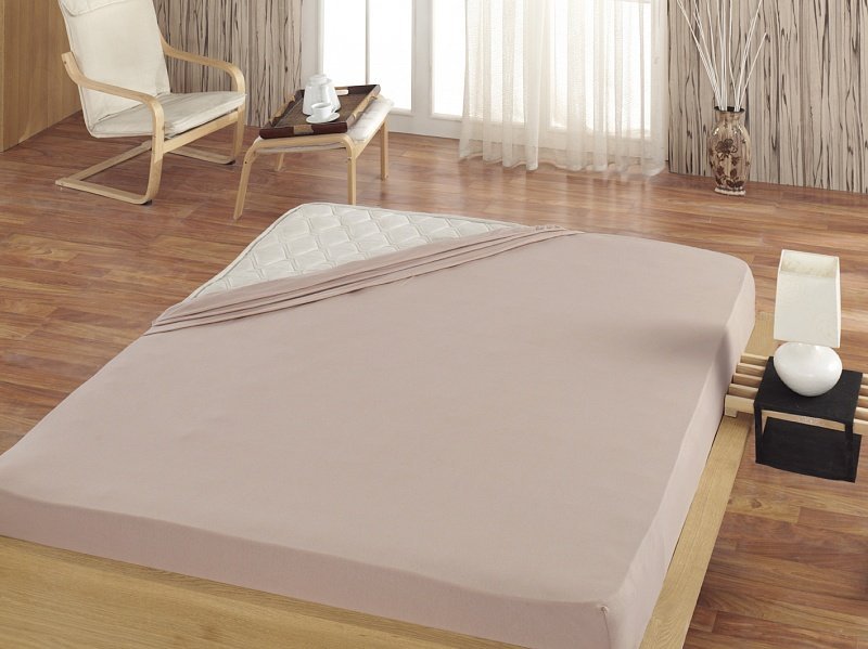 PRESTIERADLO JERSEY S ELASTANOM SVETLO HNEDÁ