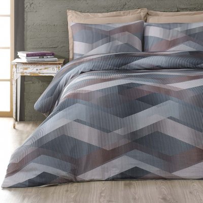 Saténové obliečky issimo Home HELIX HNEDÁ