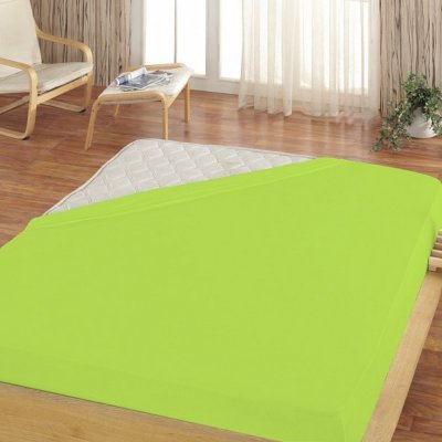 POSTEĽNÁ PLACHTA JERSEY ZELENKAVÁ