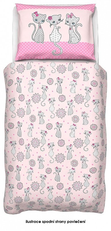 Návliečky do postieľky Micinky