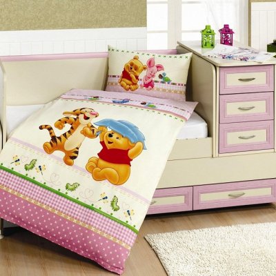 Návliečky do postieľky Prasiatko ružové Disney