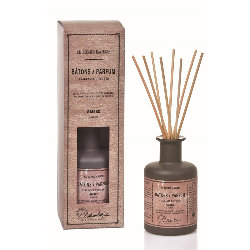 Vonný difuzér s drievkami 200 ml Amber, Lothantique