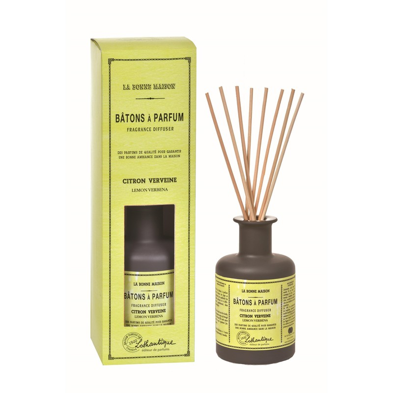 Vonný difuzér s drievkami 200 ml Lemon verbena, Lothantique
