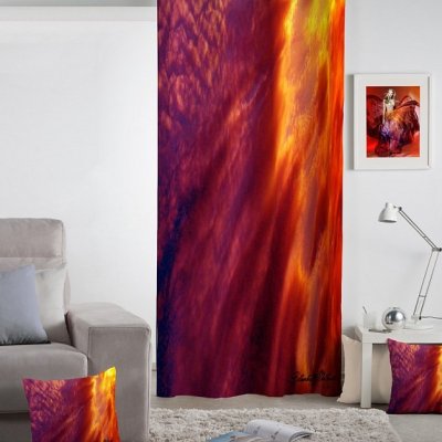 Dekoračný záves Fire Blanka Matragi