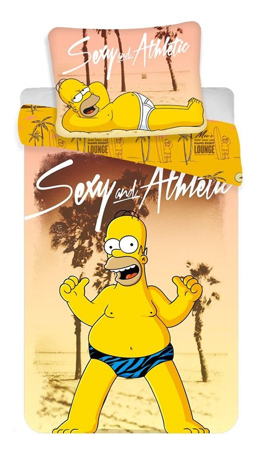 Detské posteľné obliečky Simpsons Homer Beach