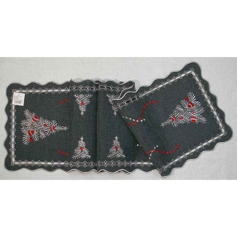 Vianočný obrus Strieborný stromček