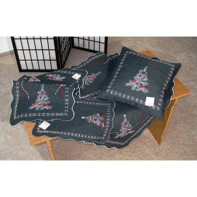 Vianočný obrus Strieborný stromček