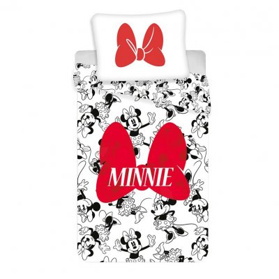 Detské posteľné obliečky Minnie red bow
