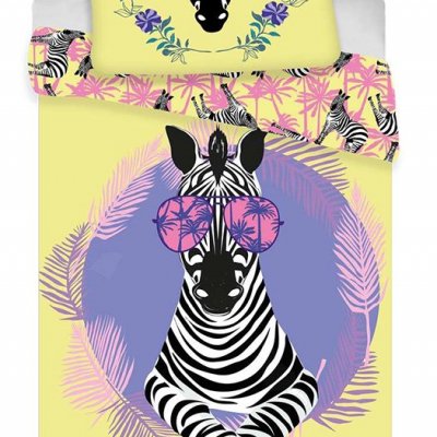 Posteľné obliečky foto Zebra