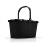 Nákupný košík CARRYBAG FRAME black/black z polyesteru a hliníku 48x29x28 cm v čiernej farbe,