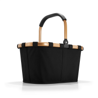 Nákupný košík CARRYBAG FRAME gold/black z polyesteru a hliníku 48x29x28 cm v čierno zlatej farbe, Reisenthel