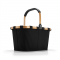 Nákupný košík CARRYBAG FRAME gold/black z polyesteru a hliníku 48x29x28 cm v čierno zlatej farbe,