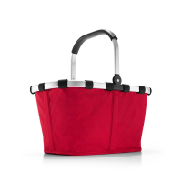 Nákupný košík CARRYBAG red z polyesteru a hliníku 48x29x28 cm v červenej farbe, Reisenthel