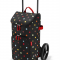 Taška CITYCRUISER dots (bez vozíka) z polyesteru 34x60x24 cm v čiernej farbe s bodkami, Reisenthel