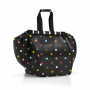 Taška do nákupného vozíka EASYSHOPPINGBAG dots z polyesteru a hliníku 32x38x51cm v čiernej farbe s