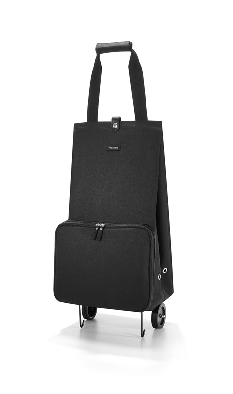 Taška na kolieskach FOLDABLETROLLEY black z polyesteru 29x66x27 cm v čiernej farbe, Reisenthel