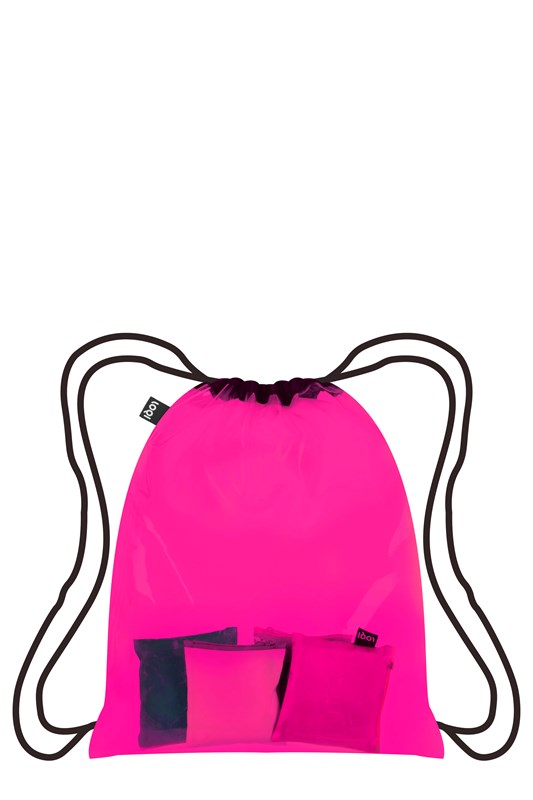 Vak na chrbát LOQI - TRANSPARENT Pink, LOQI