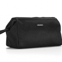 Kozmetická taška TRAVELCOSMETIC black vodeodolný polyester 26x18x13,5 cm v čiernej farbe, Reisenthel