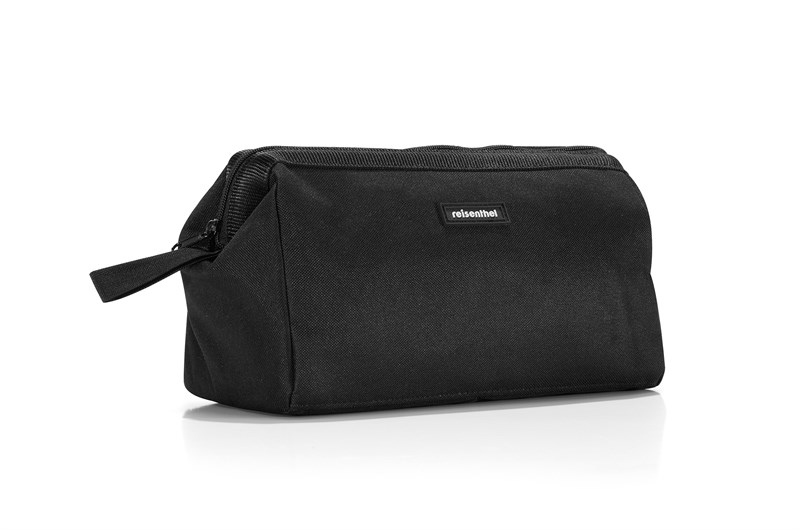 Kozmetická taška TRAVELCOSMETIC black vodeodolný polyester 26x18x13,5 cm v čiernej farbe, Reisenthel
